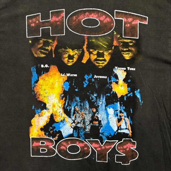 Hot Boys Guerrilla Warfare Cash Money Oversized Rap Tee XL - Picture 2 of 4